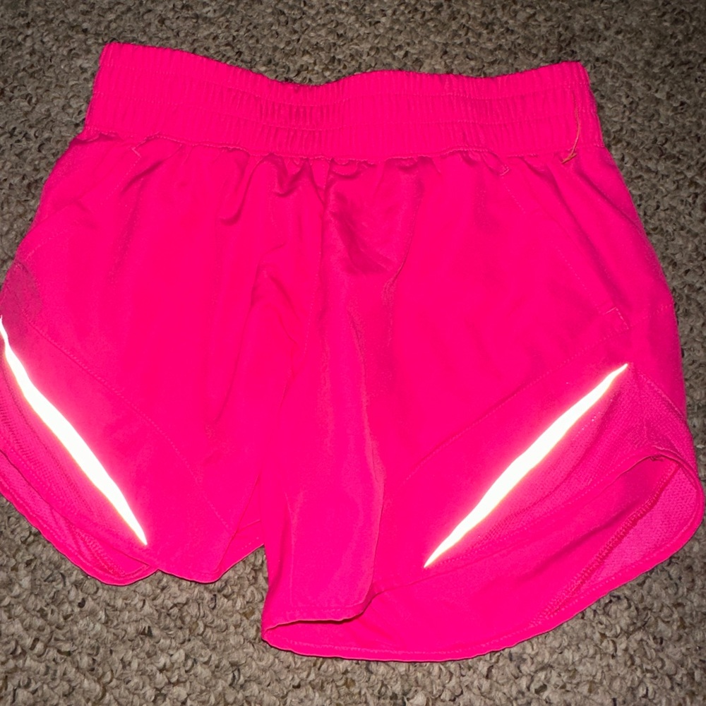 Hot pink workout shorts
